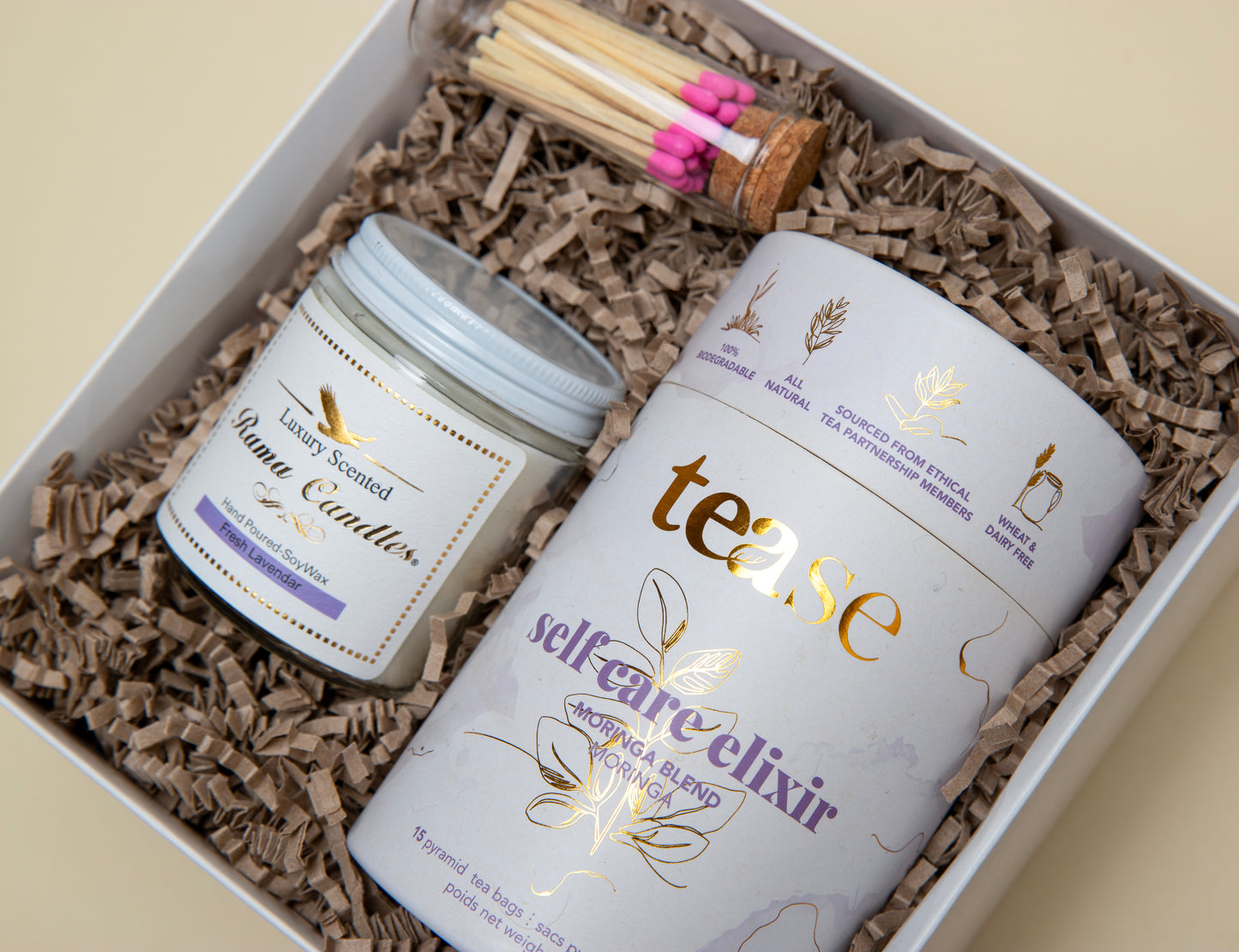 Corporate Candle Tea Set Gift Box